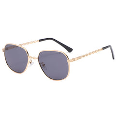 New Square Sunglasses Women Fashion Vintage Alloy Frames Gradient Sun Glasses Retro Punk Metal Shades Oculos De Sol Feminino
