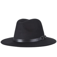 free shipping 2022 new Fashion men fedoras women's fashion jazz hat summer spring black woolen blend cap outdoor casual hat X XL