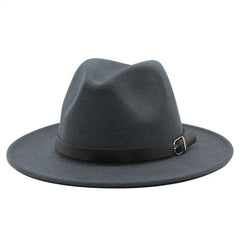 free shipping 2022 new Fashion men fedoras women's fashion jazz hat summer spring black woolen blend cap outdoor casual hat X XL