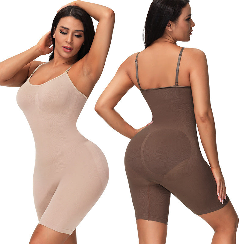 Cross-Border Seamless One-Piece Corset Women's Belly Contracting and Hip Lifting Shaping Intimates Stretch Bodybuilding Corset