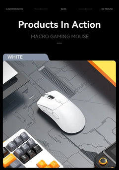Attack Shark R1 18000dpi Wireless Bluetooth Mouse, Ultra Lightweight Ergonomic Design Mouse, PAW3311 Macro Gaming Mouse
