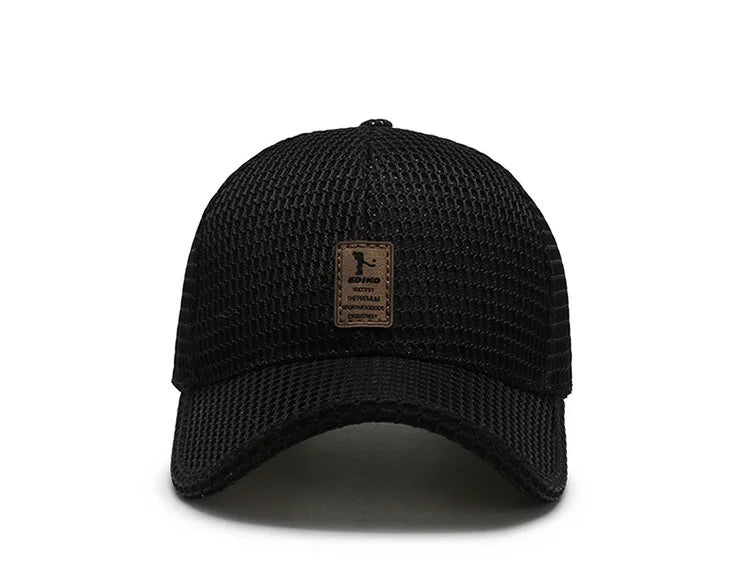 Men'S New Fashion Baseball Cap Summer Breathable Full Net Shade Fishing Cap Outdoor Leisure Sports Cap