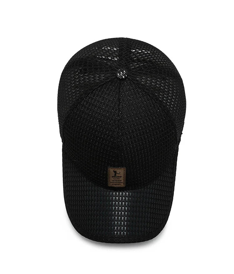 Men'S New Fashion Baseball Cap Summer Breathable Full Net Shade Fishing Cap Outdoor Leisure Sports Cap