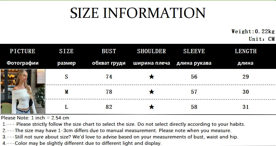 WhereMery Solid Elegant Women Off Shoulder Ribbed Crop Tops Y2K Fashion Casual Skinny Long Sleeve Tank Top Spring Tight T-shirts