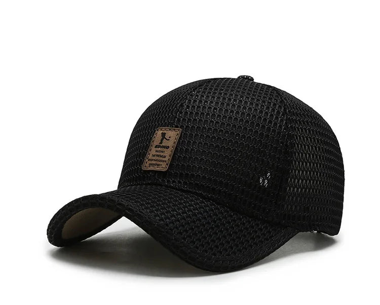 Men'S New Fashion Baseball Cap Summer Breathable Full Net Shade Fishing Cap Outdoor Leisure Sports Cap