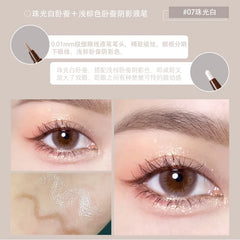 Double-headed Eyeliner Pen Evenly Pigmented Long Lasting Waterproof Smudge-proof Eye Make Up