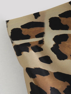 Mooyufon 2024 Women Fashion Leopard Print Skirt Vintage High Waist Midi Skirts Elegant Women Summer Casual Streetwear Skirt