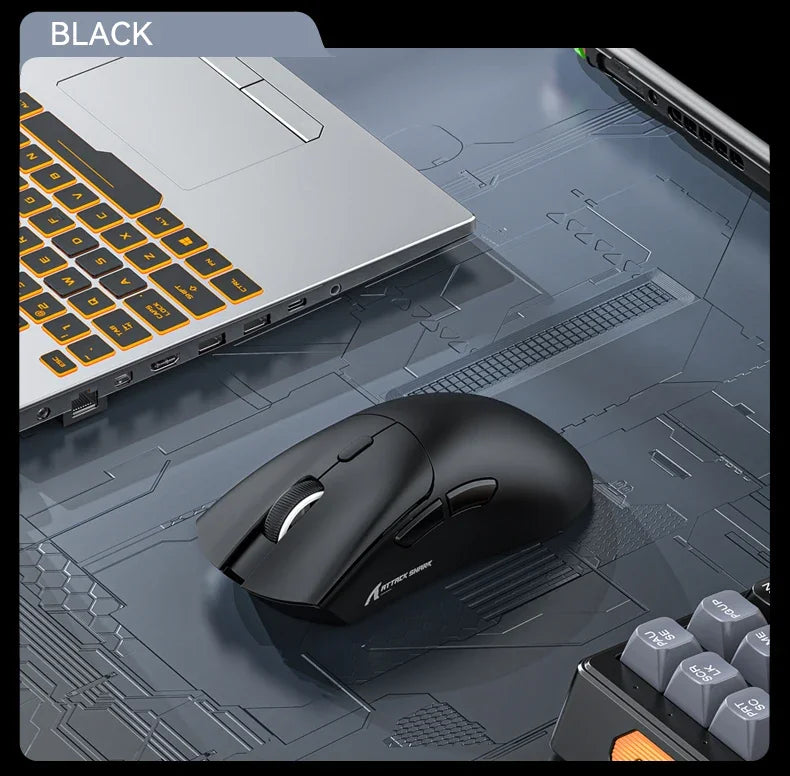 Attack Shark R1 18000dpi Wireless Bluetooth Mouse, Ultra Lightweight Ergonomic Design Mouse, PAW3311 Macro Gaming Mouse