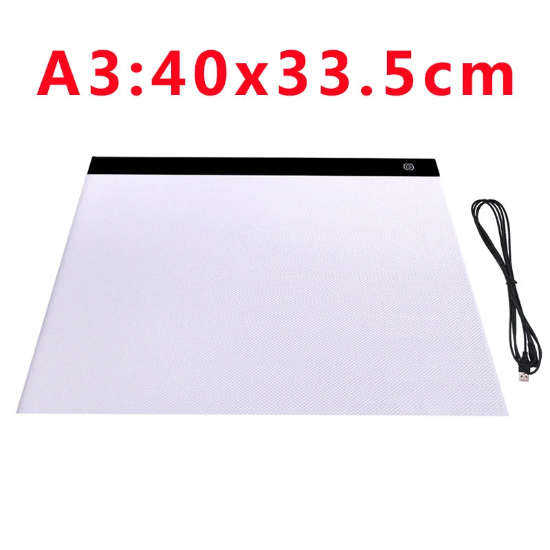 A3/A4/A5 Size Led Light Pad Eye Protection Easier for Diamond Painting Embroidery Sale Three Level Dimmable Painting Pad