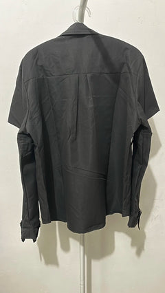 HKSH Men's Punk Darkwear High Street Nihce Design Shirts Sleeve Detachable Necktie Casual Tops Summer Spring Chic Blouse HK0006