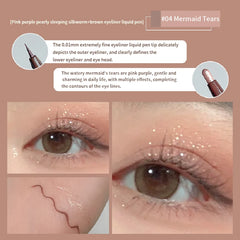 Double-headed Eyeliner Pen Evenly Pigmented Long Lasting Waterproof Smudge-proof Eye Make Up