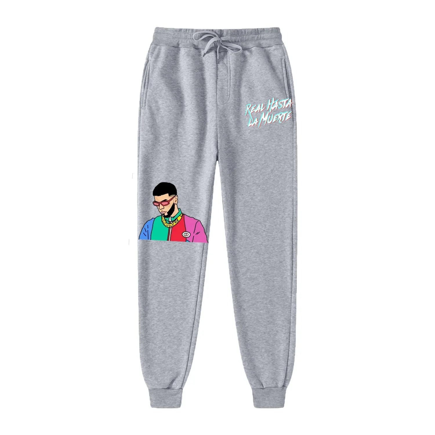 2023 Anuel AA New Pants Men Brand Real Hasta La Muerte Sweatpants  Men Pantalon Homme Jogger Hombre Streetwear Men Pants