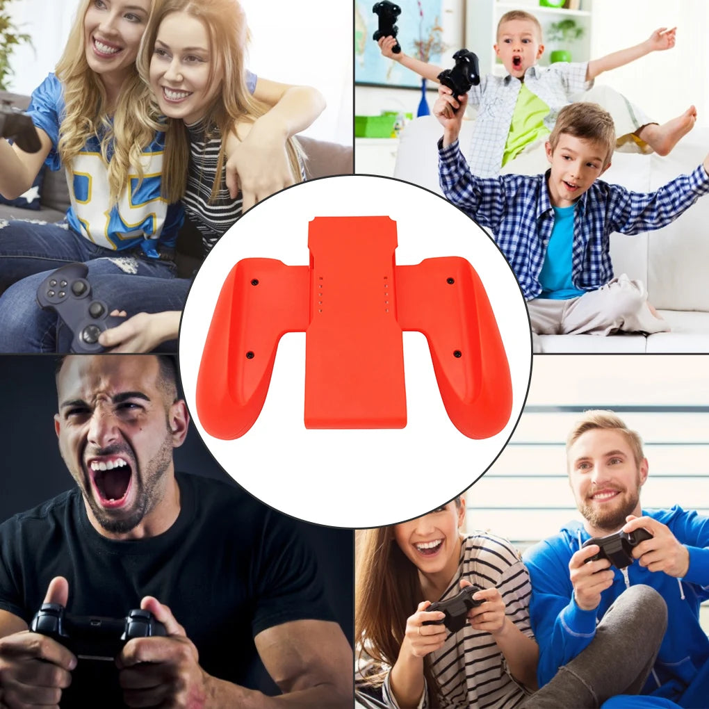 Gaming Grip Handle Controller Easy Operate Gaming Grip Bracket Holder for Nintend Switch Joy-Con Plastic Handler Bracket 1 Pcs