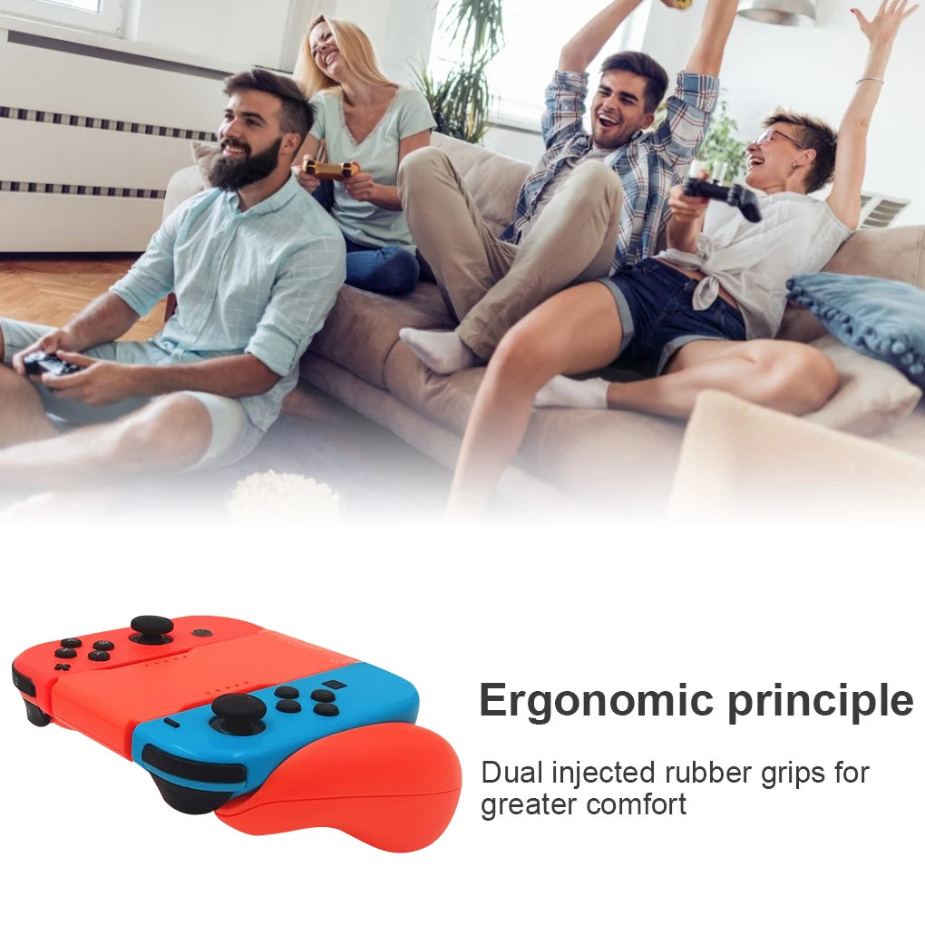 Gaming Grip Handle Controller Easy Operate Gaming Grip Bracket Holder for Nintend Switch Joy-Con Plastic Handler Bracket 1 Pcs
