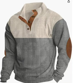 Europe and The United States New Men's Outdoor Jacket Autumn and Winter Corduroy Casual Stand Collar Long Sleeve Hoodie S-5XL