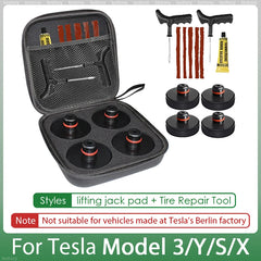 For Tesla Rubber Lifting Jack Pad Adapter Tool for Tesla Model 3/Y/S/X 2017-2024 Accessories Tire Repair Tool Lifting Jack Pad