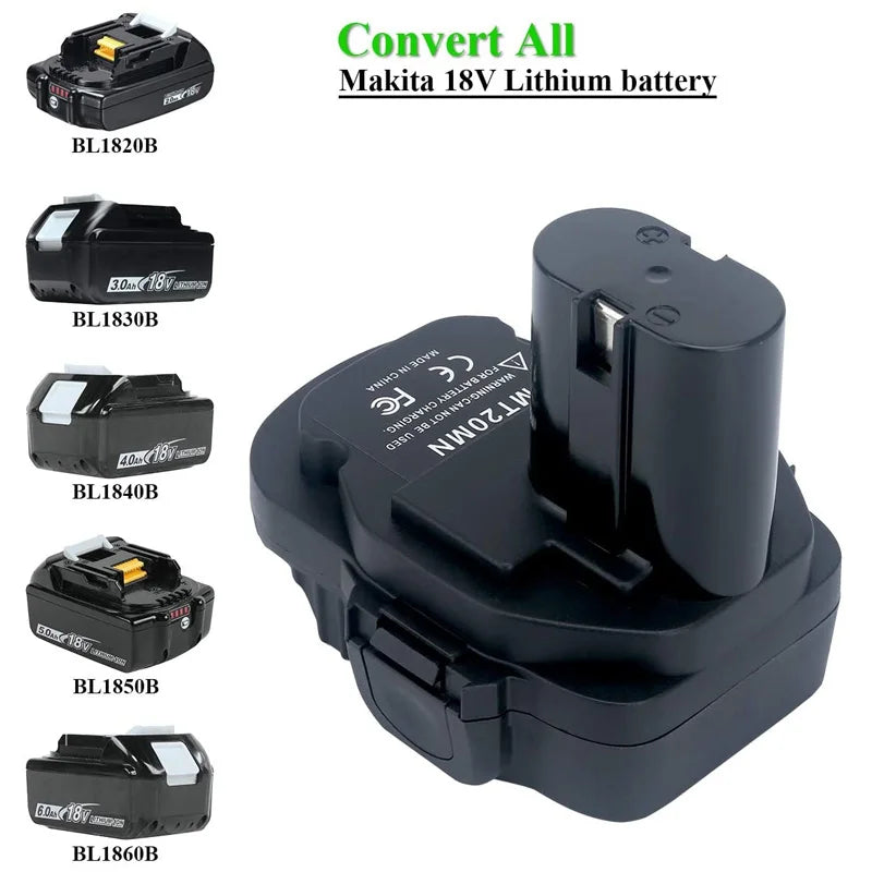MT20MN Battery Adapter for Convert Makita 18V Li-ion Battery BL1830 BL1860 To Ni-Mh Ni-Cd Battery for Makita NiCad&NiMh Tool Use