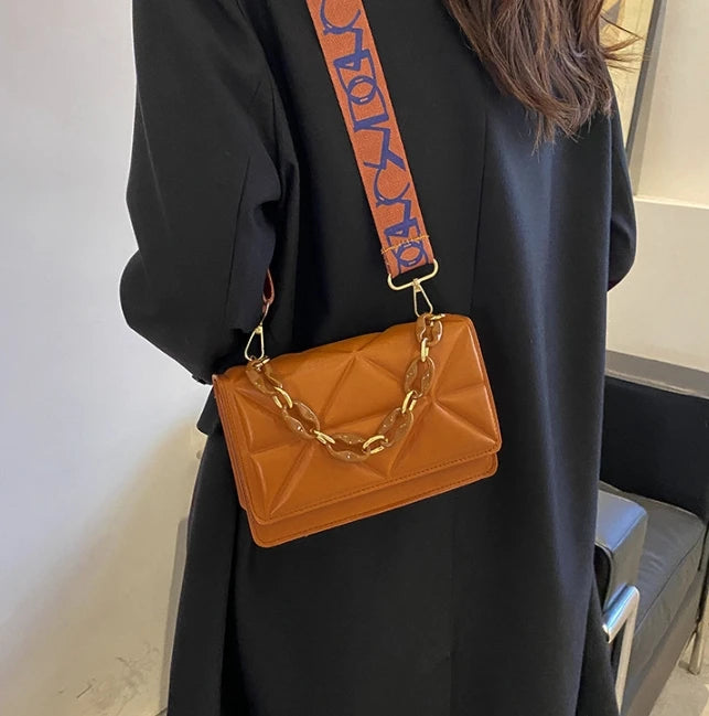 Fashion Women Shoulder Bag Handle Handbags PU Leather Women Flap Bag Female Large Capacity Vintage Casual Crossbody Bag