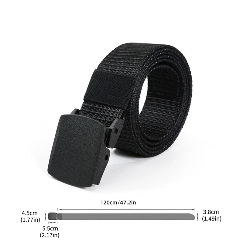 Automatic Buckle Nylon Belt Outdoor Hunting Multifunctional Tactical Canvas Belt High Quality Men Belt