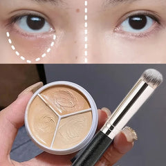 Three Color Concealer To Cover Spots Pimples Black Eye Circles Lacrimal Groove Repair Foundation Make Up And Makeup Makeup