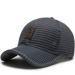 Men'S New Fashion Baseball Cap Summer Breathable Full Net Shade Fishing Cap Outdoor Leisure Sports Cap