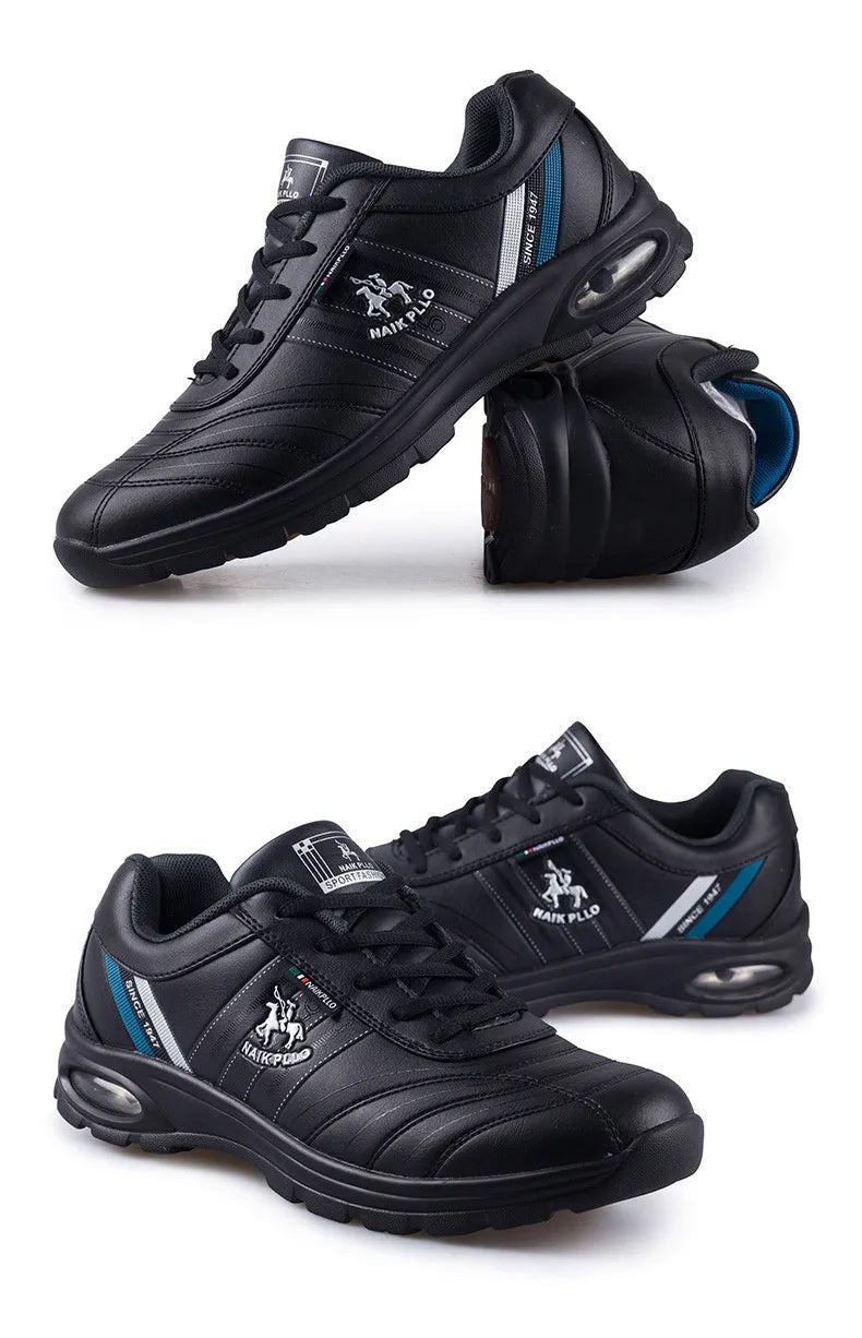 New Men Shoes Outdoor Leather Casual Sneakers Men Fashion Sports Large Size Shoes For Men кроссовки мужские zapatillas hombre