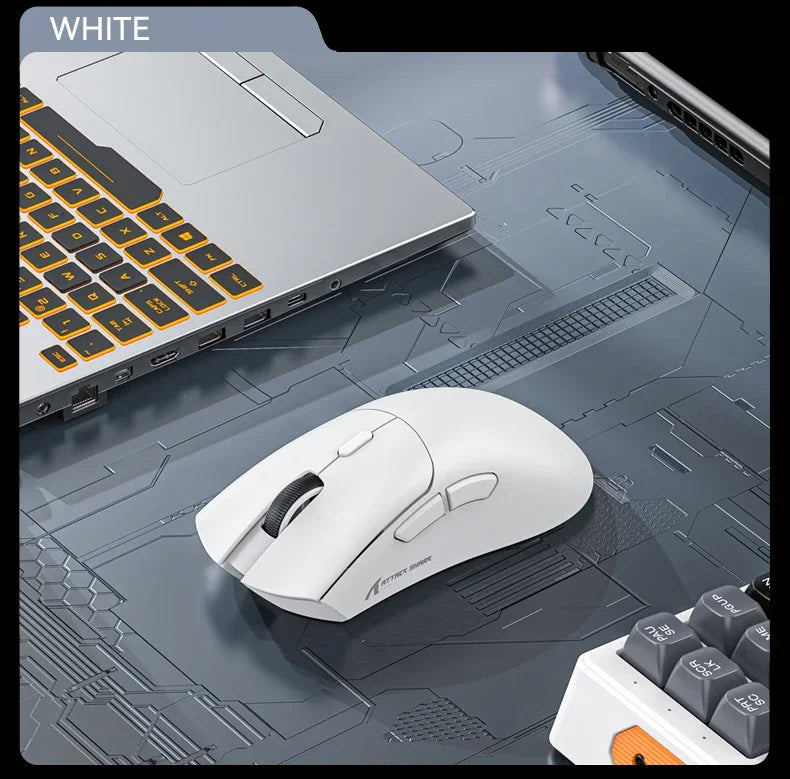 Attack Shark R1 18000dpi Wireless Bluetooth Mouse, Ultra Lightweight Ergonomic Design Mouse, PAW3311 Macro Gaming Mouse
