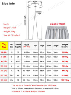 Spring Autumn Men Sweatpants Korean Fashion Sportswear Drawstring Wide Leg Straight Track Pants Cotton Casual Loose Trousers