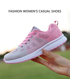 Women Casual Sneakers Fashion Breathable Mesh Flat Shoes Women's Outdoor Comfortable Non-slip Walking Shoes Tenis Feminino