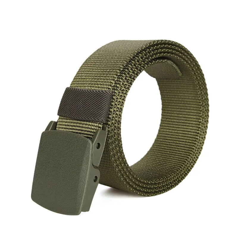 100-120cm Military Automatic Buckle Nylon Belt Outdoor Hunting Multifunctional Tactical Canvas Belt High Quality Men Belt