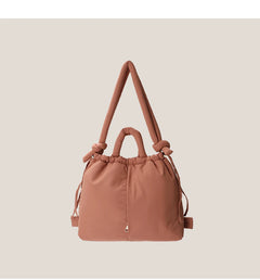 Casual nylon padded tote bag designer soft puffer women shoulder crossbody bags Simple Vintage large capacity handbags 2023