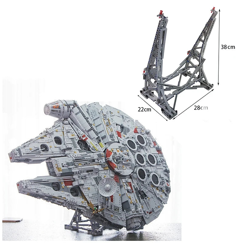 In Stock The Large Millennium Ship Falcon Building Blocks Bricks Compatible 75192 05132 Toys For Kids Birthday Christmas Gifts