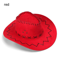 Unisex Cowboy Hat Suede Fashion Cowboy Cap Womens Mens Hat Practical Wild West Fancy Dress Hot Sale Western Headwear Cap