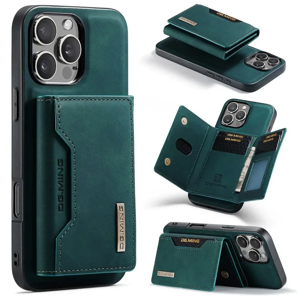 2 in 1 Detachable Wallet with Card Holder Magnetic Phone Case for IPhone 13 Mini 16 15 Plus14 12 11 Pro Max PU Leather Cover