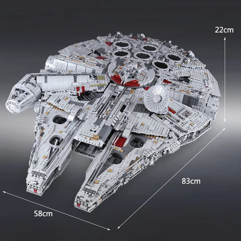 In Stock The Large Millennium Ship Falcon Building Blocks Bricks Compatible 75192 05132 Toys For Kids Birthday Christmas Gifts