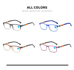 Men Ultra Light Reading Eyewear Fashion Printed Anti Blue Reading Glasses Women Spring Leg Presbyopic Glasses 1.0 To 4.0