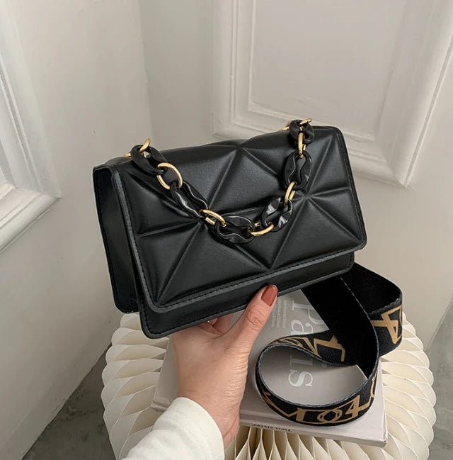 Fashion Women Shoulder Bag Handle Handbags PU Leather Women Flap Bag Female Large Capacity Vintage Casual Crossbody Bag