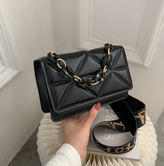 Fashion Women Shoulder Bag Handle Handbags PU Leather Women Flap Bag Female Large Capacity Vintage Casual Crossbody Bag