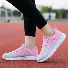 Women Casual Sneakers Fashion Breathable Mesh Flat Shoes Women's Outdoor Comfortable Non-slip Walking Shoes Tenis Feminino