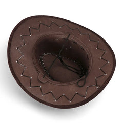 Unisex Cowboy Hat Suede Fashion Cowboy Cap Womens Mens Hat Practical Wild West Fancy Dress Hot Sale Western Headwear Cap