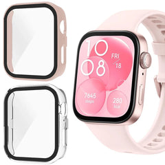 Tempered glass case+band For Huawei Watch Fit 3 Straps silicone sport bracelet for Huawei Fit3 Replacement watchband Accessories
