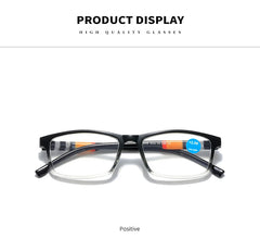 Men Ultra Light Reading Eyewear Fashion Printed Anti Blue Reading Glasses Women Spring Leg Presbyopic Glasses 1.0 To 4.0