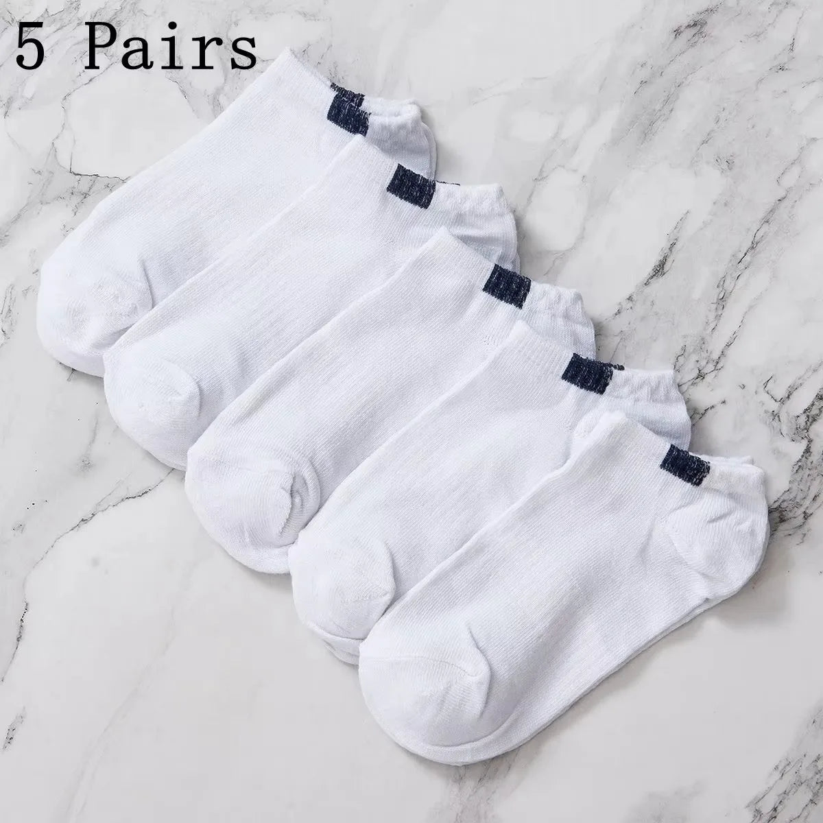 5 Pairs Low Tube Men Sport Socks Set Breathable Fashion And Well-matched Casual Socks For Men Spring And Summer Wear