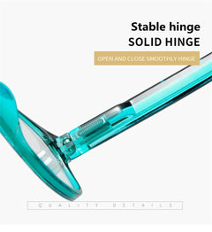 Anti Blue Light Reading Glasses Fashion Women Men Clear Sqaure Computer Presbyopic Eyeglasses Spring Legs Frame Eyewear