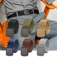 Automatic Buckle Nylon Belt Outdoor Hunting Multifunctional Tactical Canvas Belt High Quality Men Belt