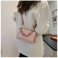 Fashion Women Shoulder Bag Handle Handbags PU Leather Women Flap Bag Female Large Capacity Vintage Casual Crossbody Bag