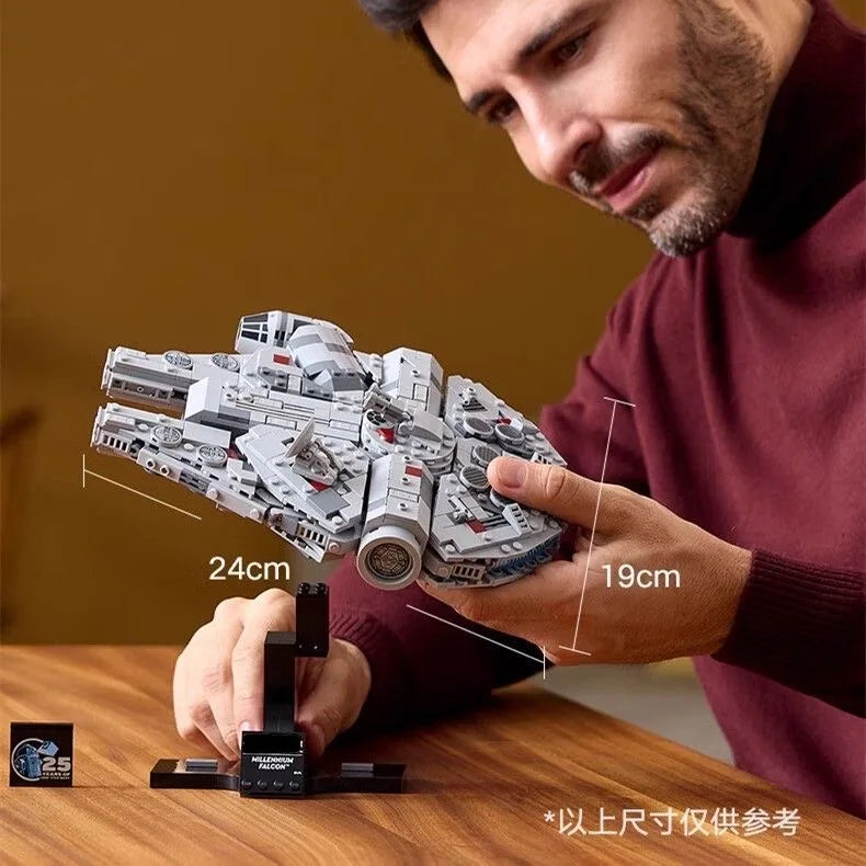 NEW TOY Star falconSpaceship Bricks Compatible 75375  Millennium Building Block Toys for Boys Gift for Kids Model gifts