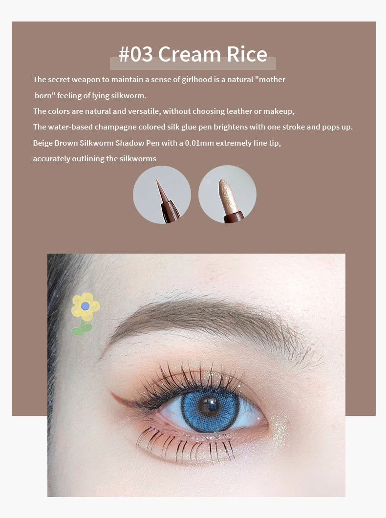 Double-headed Eyeliner Pen Evenly Pigmented Long Lasting Waterproof Smudge-proof Eye Make Up