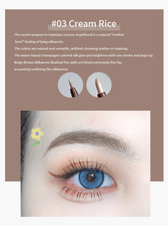 Double-headed Eyeliner Pen Evenly Pigmented Long Lasting Waterproof Smudge-proof Eye Make Up