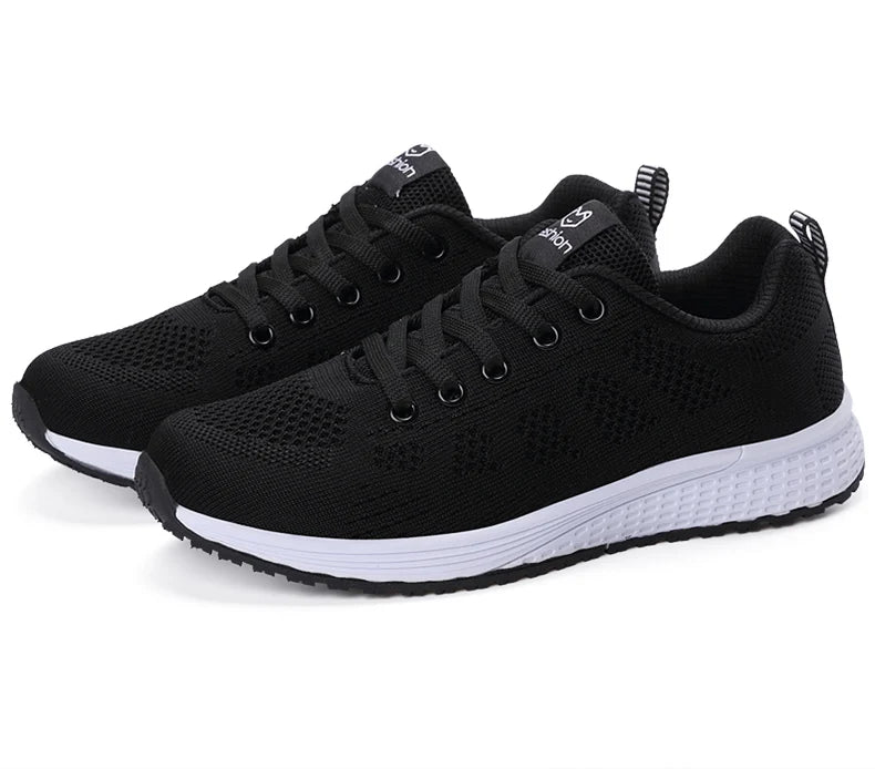 Women Casual Sneakers Fashion Breathable Mesh Flat Shoes Women's Outdoor Comfortable Non-slip Walking Shoes Tenis Feminino